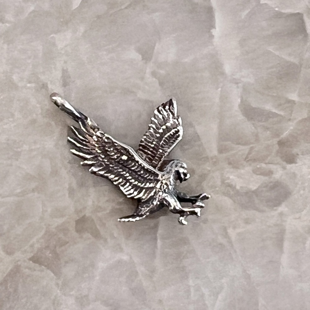 Sterling Silver Eagle Charm - image 1